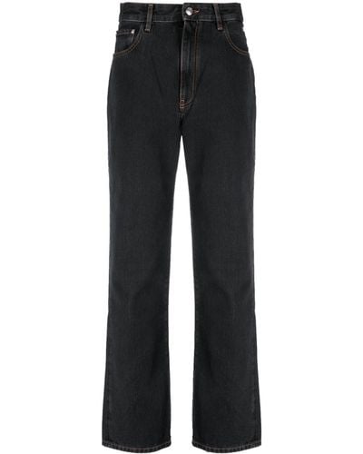 Gcds Choker Rhinestone-embellished Straight Jeans - Black