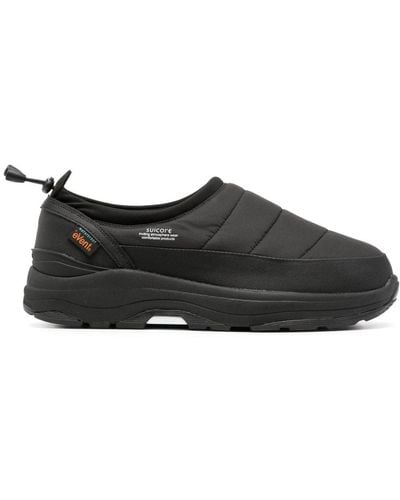 Suicoke Nylon Slip-on Sneakers - Black