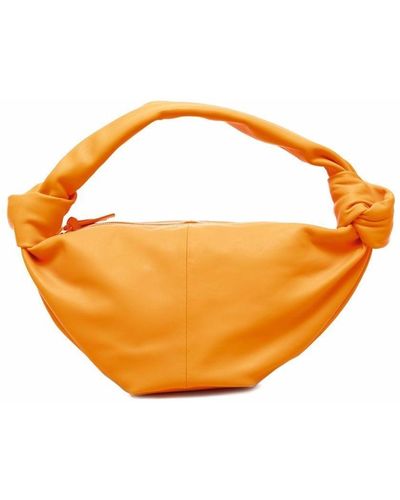 Bottega Veneta Double Knot Kleine Tas - Oranje