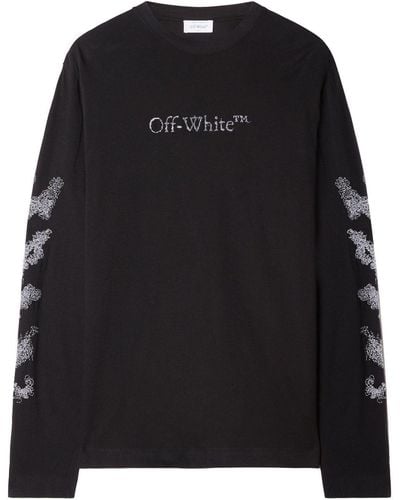 Off-White c/o Virgil Abloh T-shirt à rayures Diag - Noir