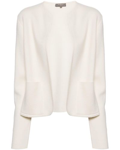 N.Peal Cashmere Milano Cashmere Jacket - White