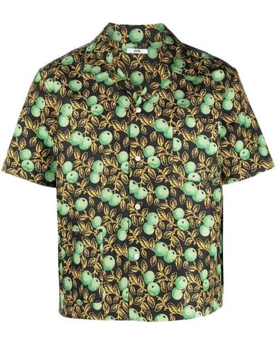 Bode T-shirt Gooseberry con stampa - Verde