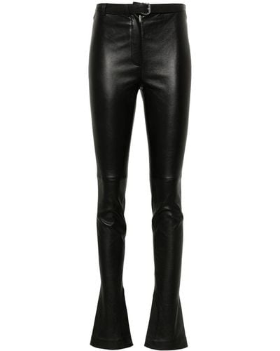 Alexander Wang Belted Leather leggings - Black
