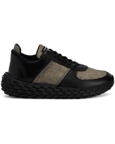 Giuseppe Zanotti Urchin Paneled Sneakers - Black