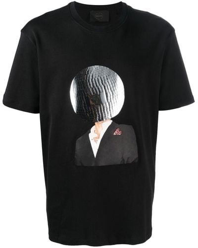 Limitato Graphic-print Short-sleeved T-shirt - Black