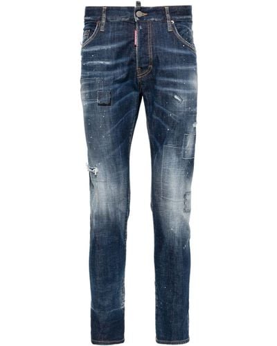 DSquared² Tief sitzende Skinny-Jeans - Blau
