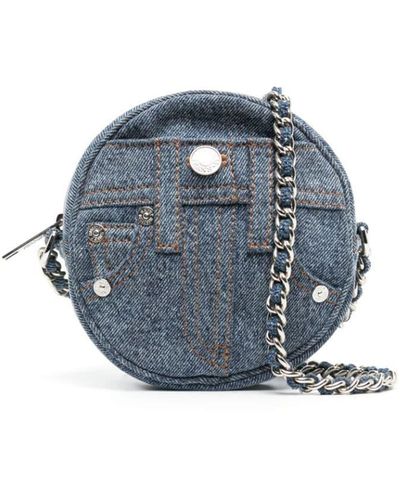 Moschino Jeans Sac à bandoulière en jean - Bleu