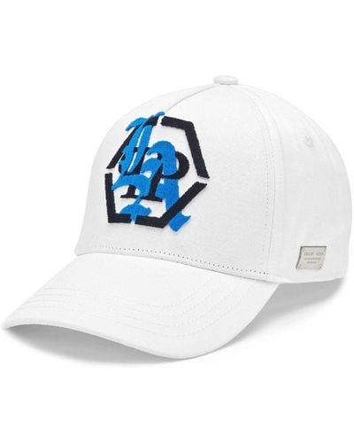 Philipp Plein Logo-appliqué Baseball Cap - Blue