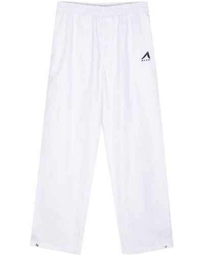 1017 ALYX 9SM Pantalones de chándal con logo bordado - Blanco