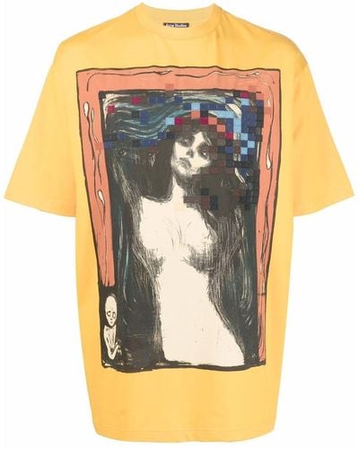 Acne Studios Edvard Munch Tシャツ - イエロー