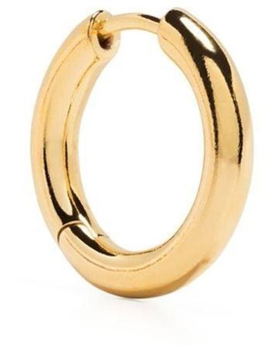 Maria Black Gold Slate 10 Huggie Earring - Metallic