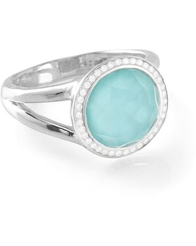 Ippolita Kleiner 'Lollipop' Ring mit Diamanten - Blau