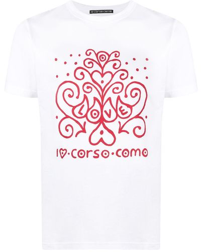 10 Corso Como T-shirt Met Logoprint - Wit