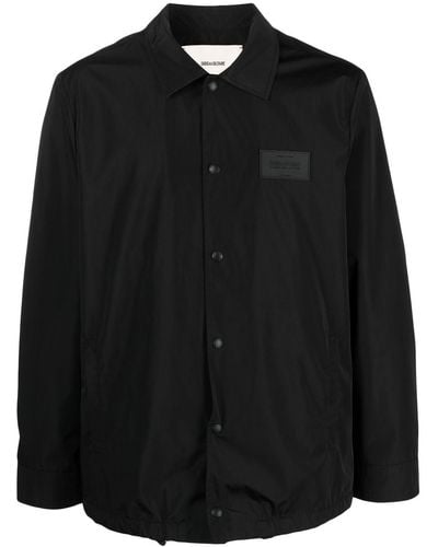 Zadig & Voltaire Logo-patch Shirt Jacket - Black