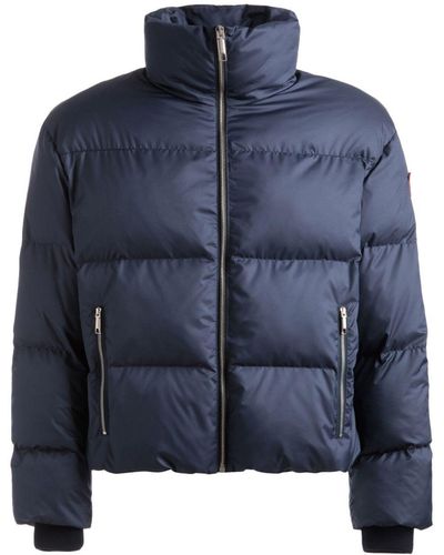 Bally Gefütterte Jacke mit Stehkragen - Blau