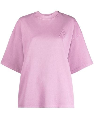 The Attico T-Shirt mit rundem Ausschnitt - Pink