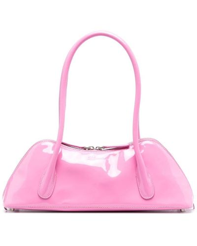 Blumarine High-shine Finish Leather Tote Bag - Pink