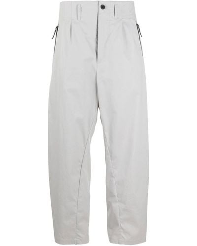 Nike Pleat-detail Zip-pockets Worker Pants - Gray