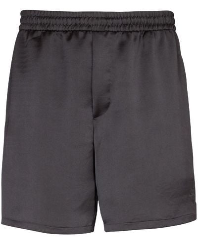 Balmain Short à logo PB brodé - Noir