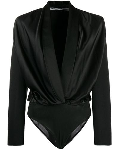 Alexander Wang Tuxedo Bodysuit - Black