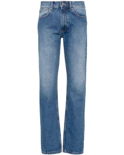 Jean Paul Gaultier Ausgeblichene Tapered-Jeans - Blau