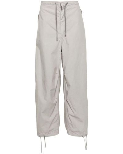 Autry Wide-leg Parachute Pants - Grey