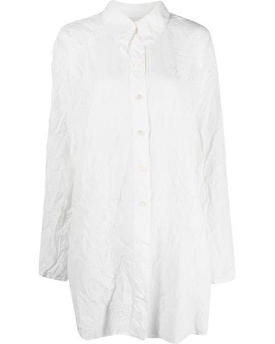 Rohe Long-line Crepe Shirt - White