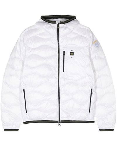 Blauer Down Hooded Jacket - White