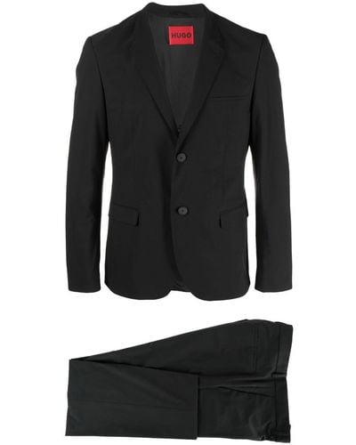 HUGO Single-breasted Suit Set - Black
