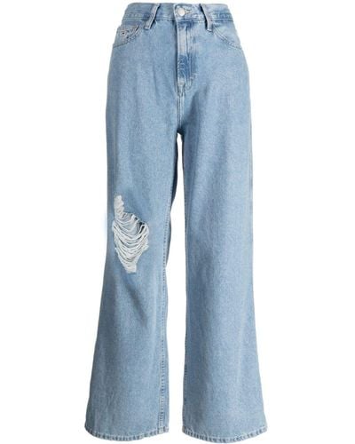 Tommy Hilfiger Claire High-waisted Denim Trousers - Blue