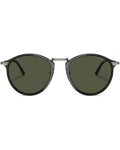 Giorgio Armani Sonnenbrille mit rundem Gestell - Grün
