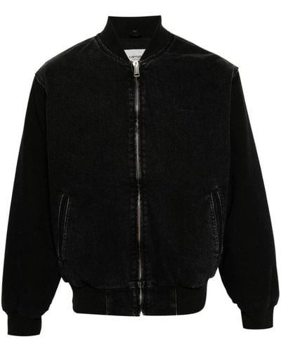 Carhartt Organic Cotton Bomber Jacket - Black