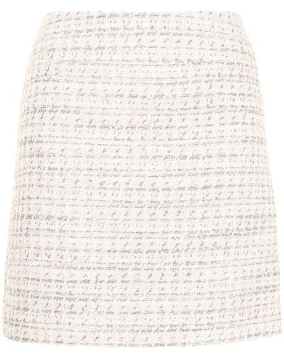 Paule Ka Tweed A-line Mini Skirt - Pink