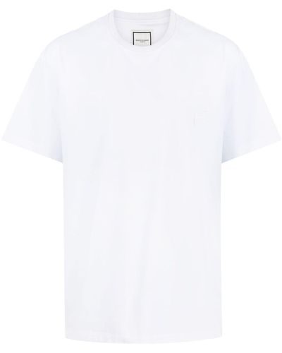 WOOYOUNGMI T-Shirt mit Logo-Patch - Weiß