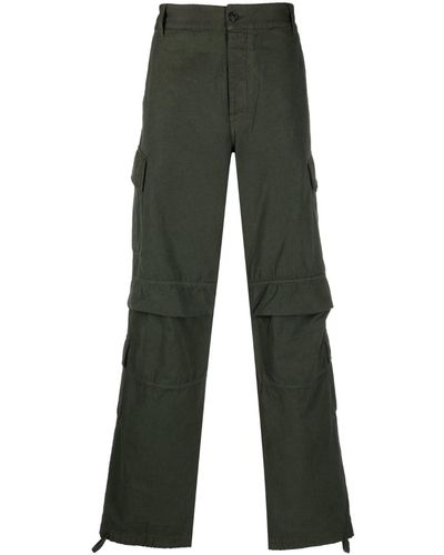 DARKPARK Wide-leg Straight Trousers - Green