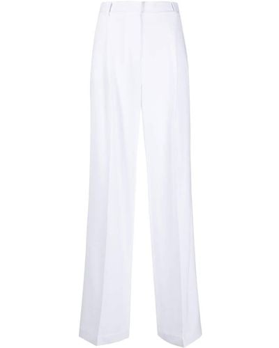 Michael Kors Wide Leg Tailored Trousers - White