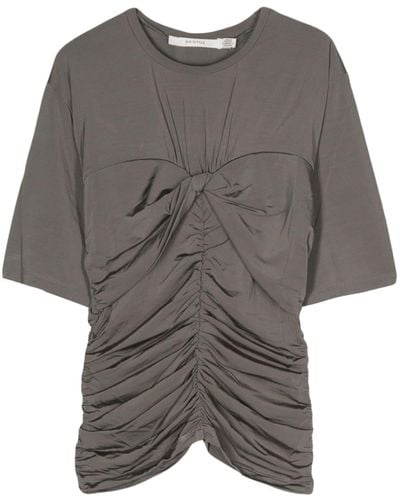 Gestuz Ashagz Draped T-shirt - Grey