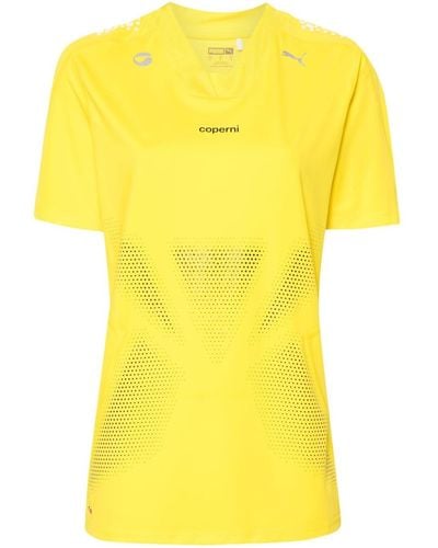 Coperni X Puma Rubberised-logo T-shirt - Yellow