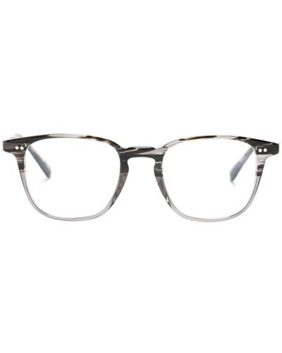 Oliver Peoples Brille mit breitem Gestell - Schwarz