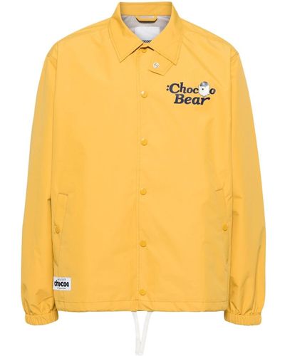 Chocoolate Chocoo Bear-print Shirt Jacket - Yellow