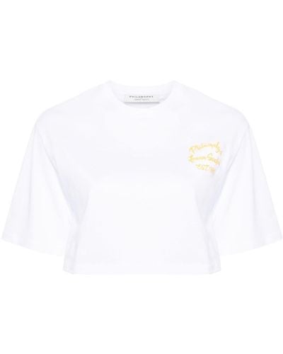 Philosophy Di Lorenzo Serafini Logo-print Cotton T-shirt - White