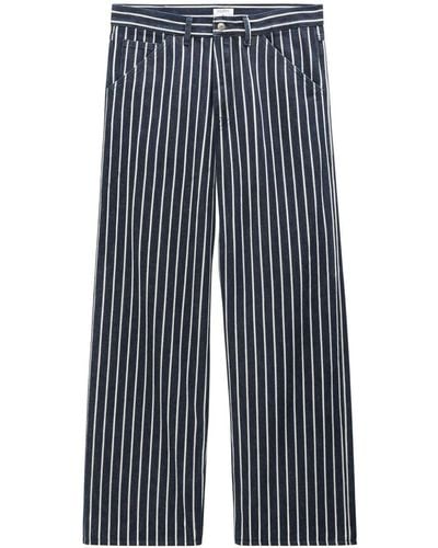 Filippa K Striped Loose-fit Jeans - Blue