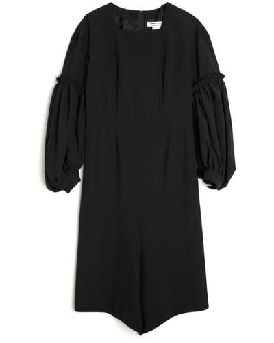 Comme des Garçons Wool Midi Dress - Black