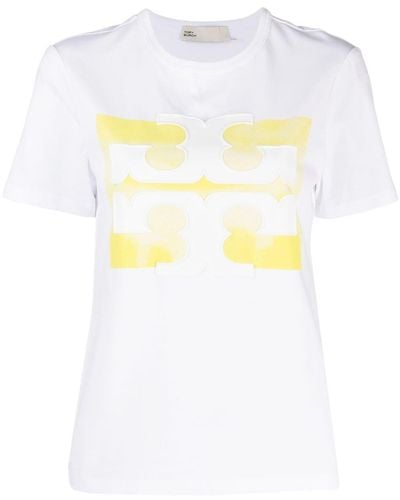 Tory Burch T-shirt con applicazione - Bianco