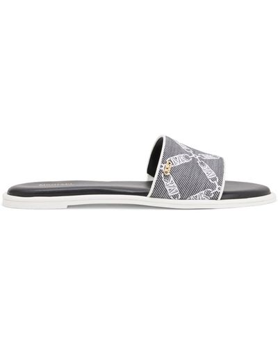 Michael Kors Saylor monogram-print sandals - Weiß