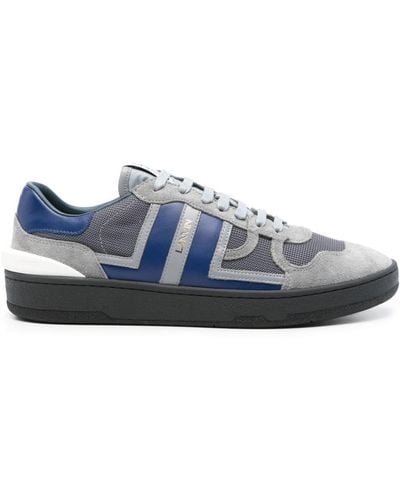 Lanvin Clay Leather Trainers - Blue