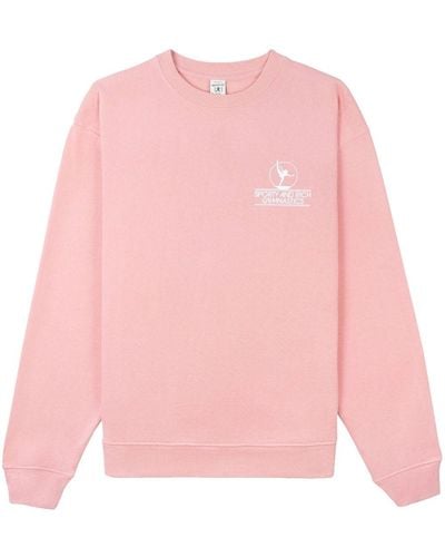 Sporty & Rich Gymnastics Sweatshirt mit Logo-Print - Pink