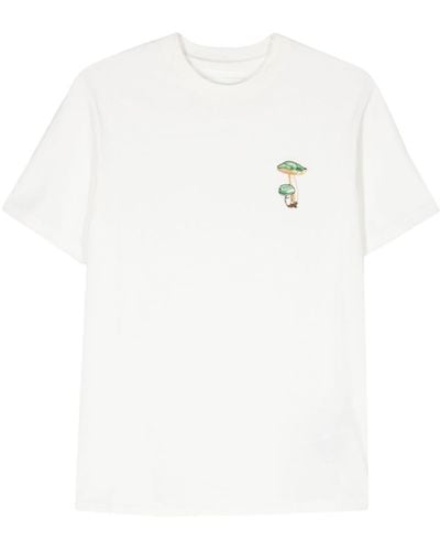 Jil Sander T-shirt Met Applicatie - Wit