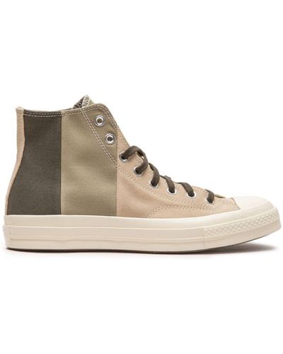 Converse Chuck 70 Panelled High-top Trainers - Natural