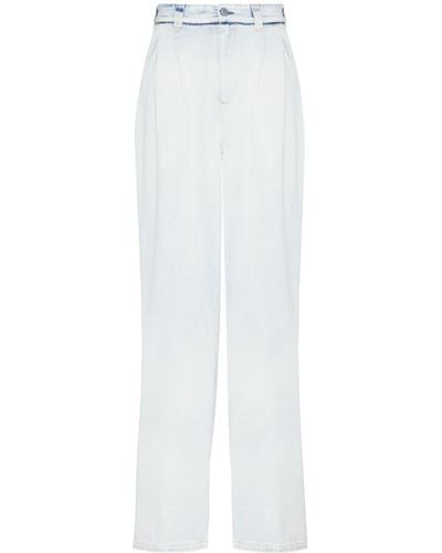 Maison Margiela Memory Jeans mit weitem Bein - Weiß